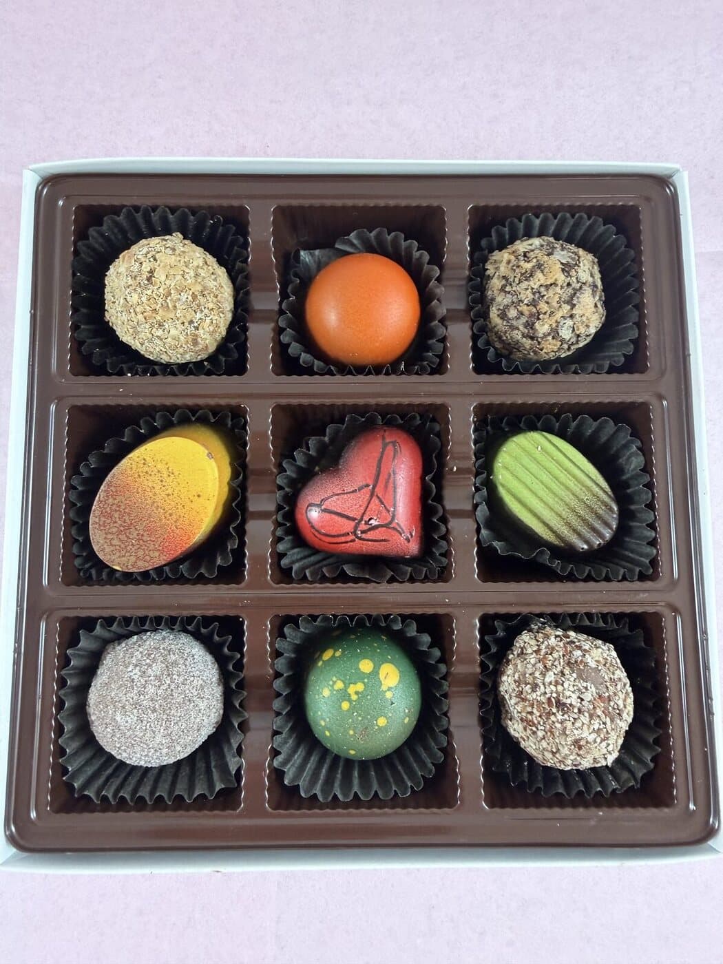 9 Piece Chocolate Box from Christophe, Charleston SC